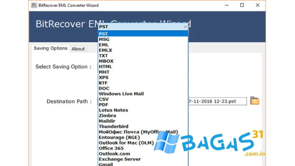 BitRecover EML Converter Wizard