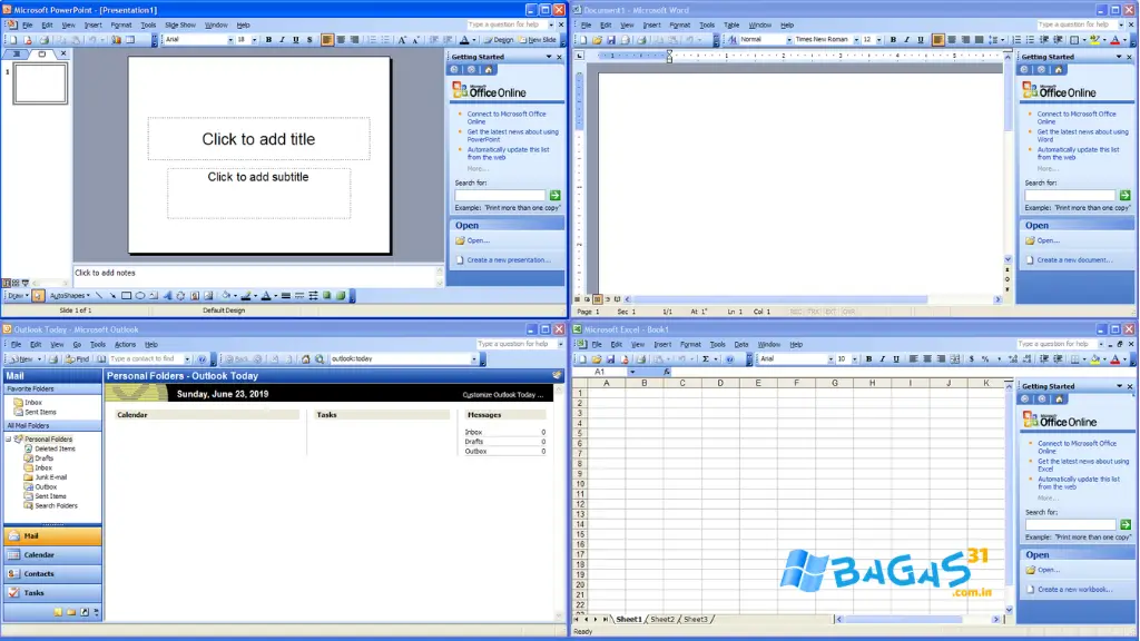 Download MS Office 2003 Windows 11 Bagas31