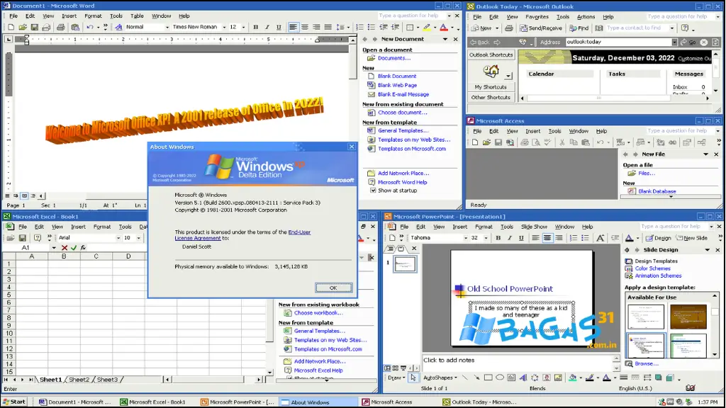 Download Microsoft Office XP Portable Full Version Bagas31