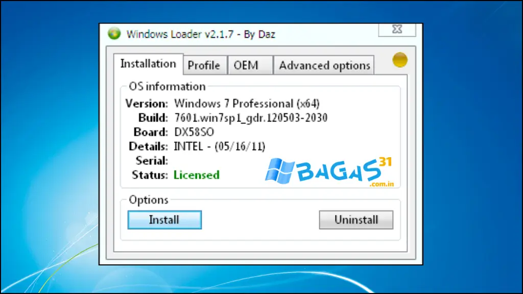 Download Windows 7 Loader by Daz