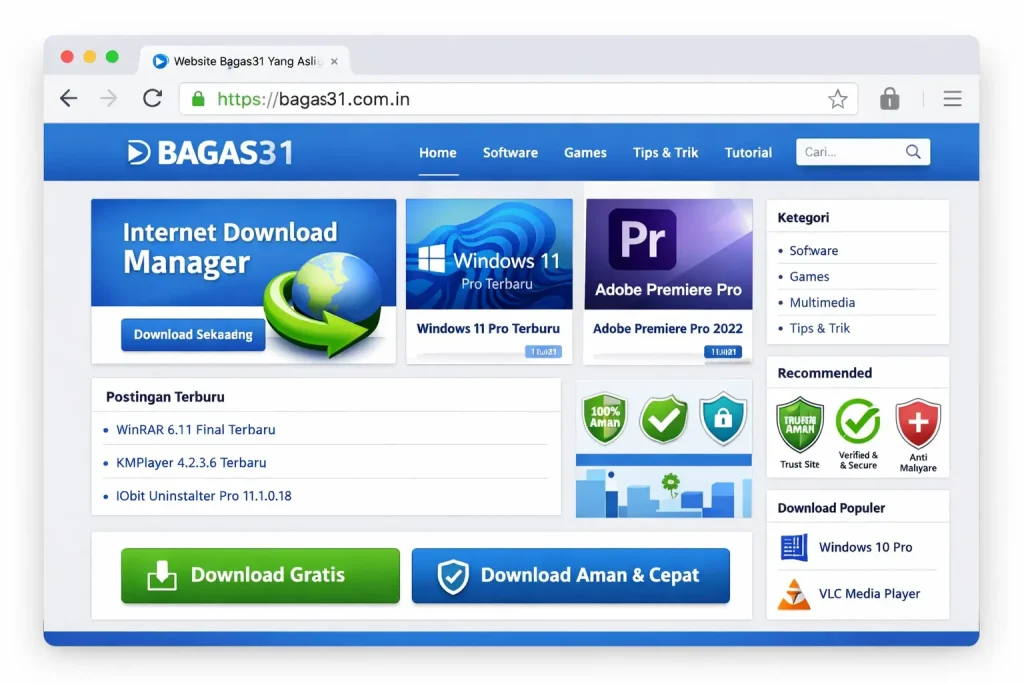 Website Bagas31 Yang Asli